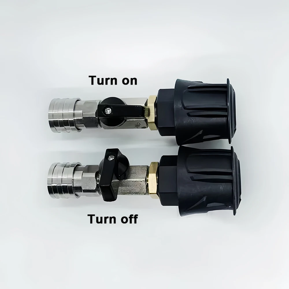 1/4 Quick Connect Stainless Steel Ball Valve Off On Switch for Karcher K2 K3 K4 K5 K6 K7 Pressure Washer Hose Water Flow Control