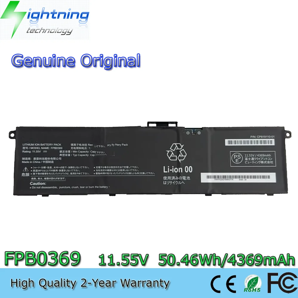 11.55V 50.46Wh New Genuine FPB0369 Original Battery for Fujitsu CP819110-01 Laptop 31CP6/60/72