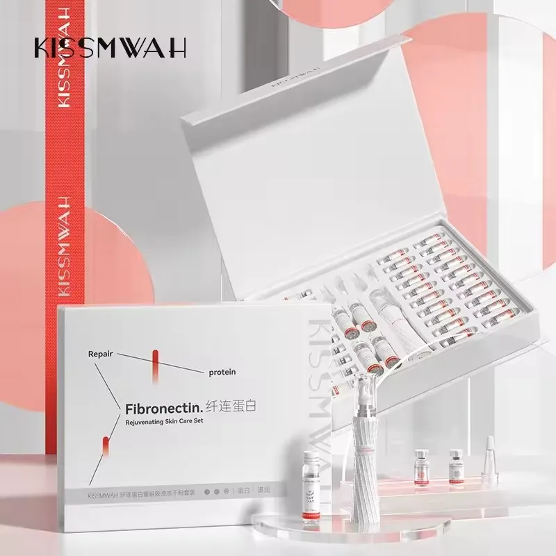 Fibronectin Recombinant Collagen Freeze-dried Powder Set Anti Aging Brightening Moisturizing Essence Beauty Salon Skin Care kits