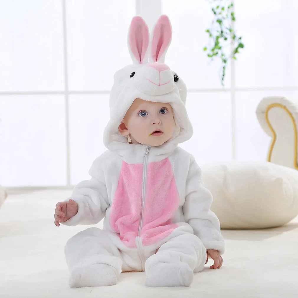 Newborn Baby Kigurumi Stitch Cow Unicorn Cartoon Romper Infant Kids Animal Jumpsuit Girls Boys Pyjama Costumes For Christmas