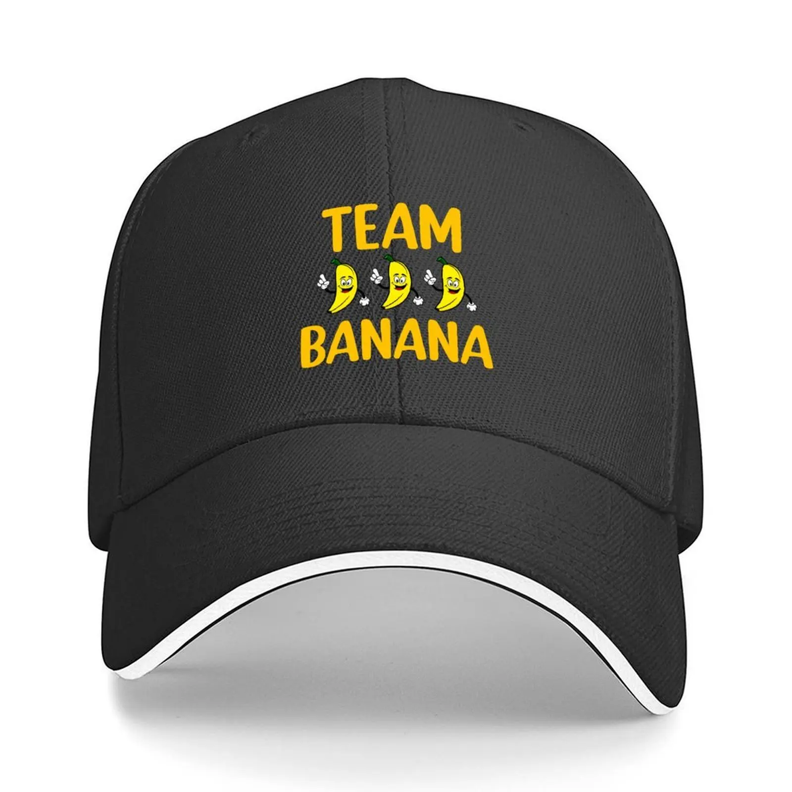 

Team Banana Bananas Baseball Cap cute Sunscreen New In The Hat Hat men Golf Wear Men Women's