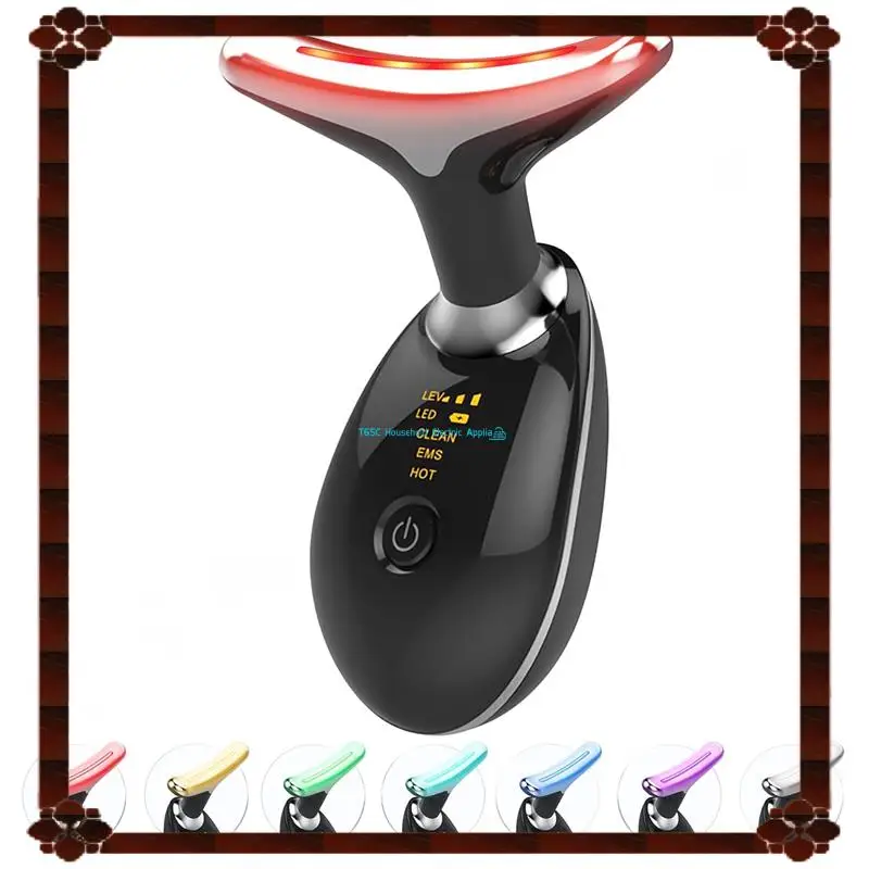 7-In-1 المضادة للتجاعيد مدلك الوجه جهاز نحت الوجه الوجه الرقبة العين أداة العناية بالبشرة جهاز للنساء والرجال دائم