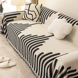 Nordic simple luxurious feeling all season universal Chenille sofa towel cat proof scratch sofa cover