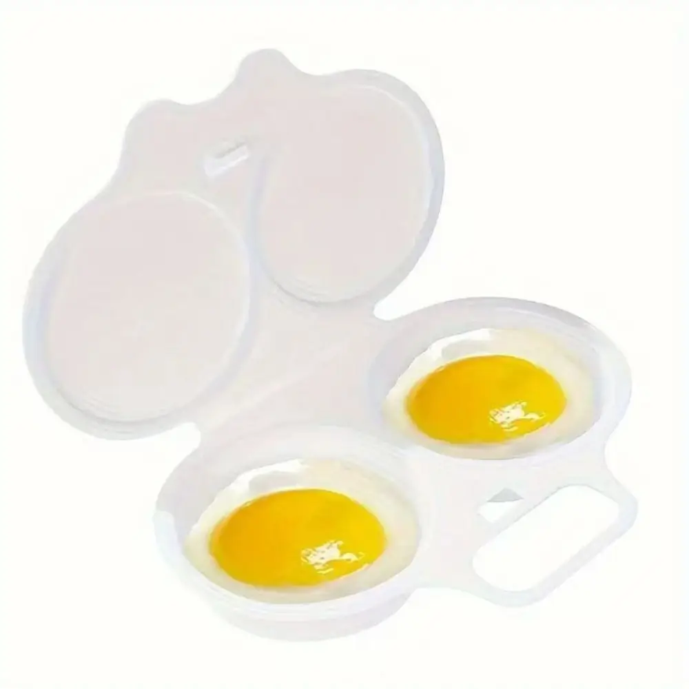 Food Grades Plastic Microwave Egg Cooker Heat Resistant Easy To Clean Egg Fryer Kitchen Cooking Mold Portable Egg Steamer