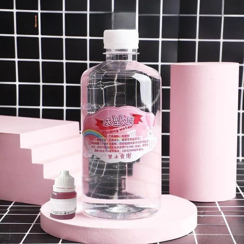 Pegamento de burbujas de limo Hada un agua, arcilla líquida mágica, sustituto de agua de Borax, juego de juguetes para mascotas de mano Anti Sti Universal