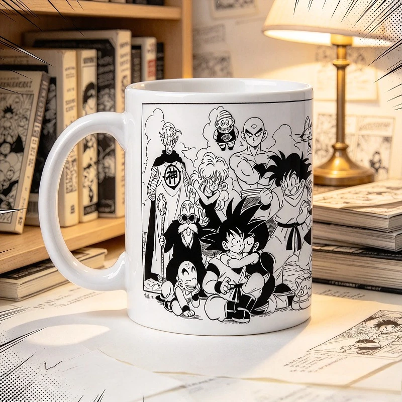 Anime Merchandise Mugs - Dragon Ball cartoon hand-painted ceramic mug