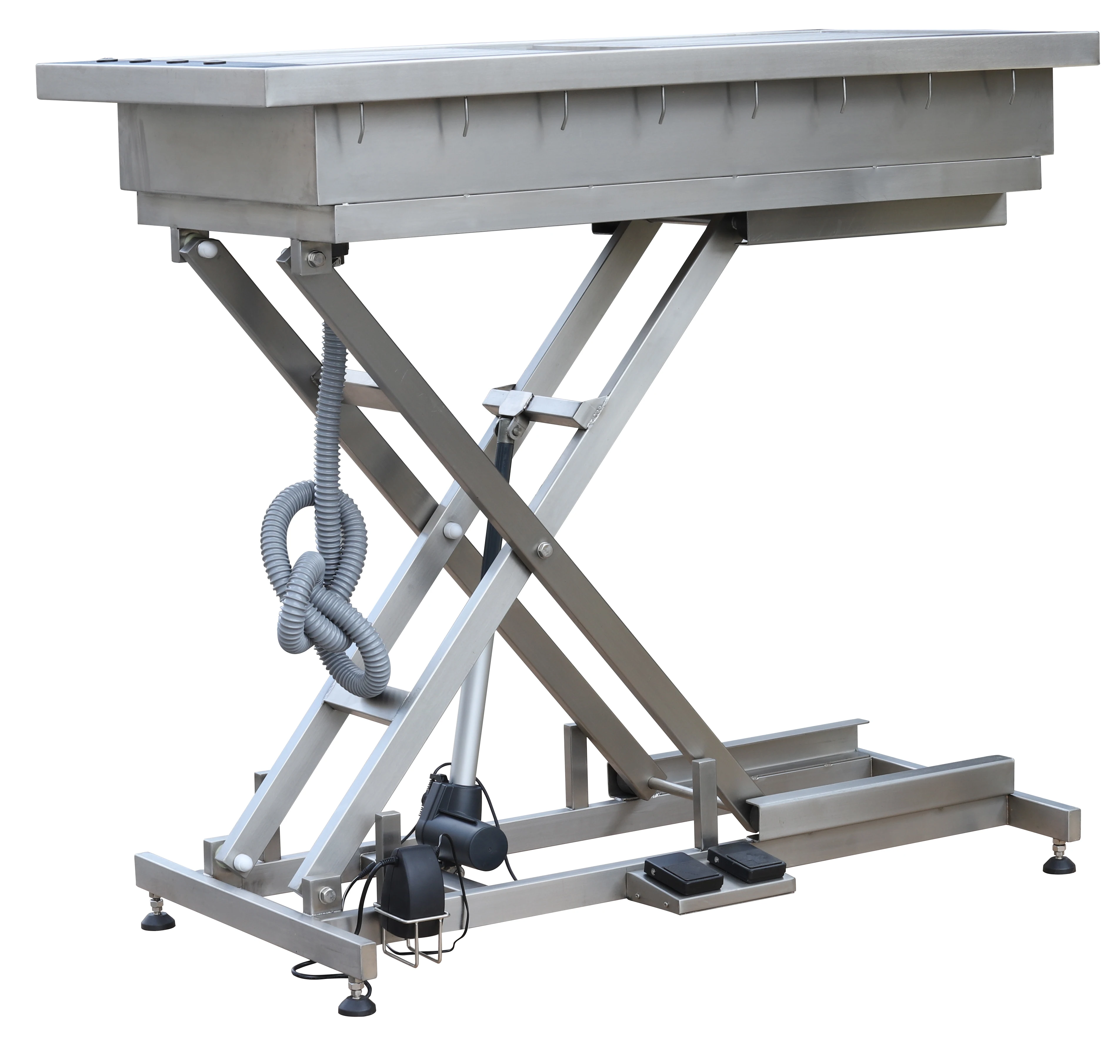 

Pet Operating Table With Sink Washing Station SUS304 Stainless Steel Base Electric Lifting Pet Dental Table