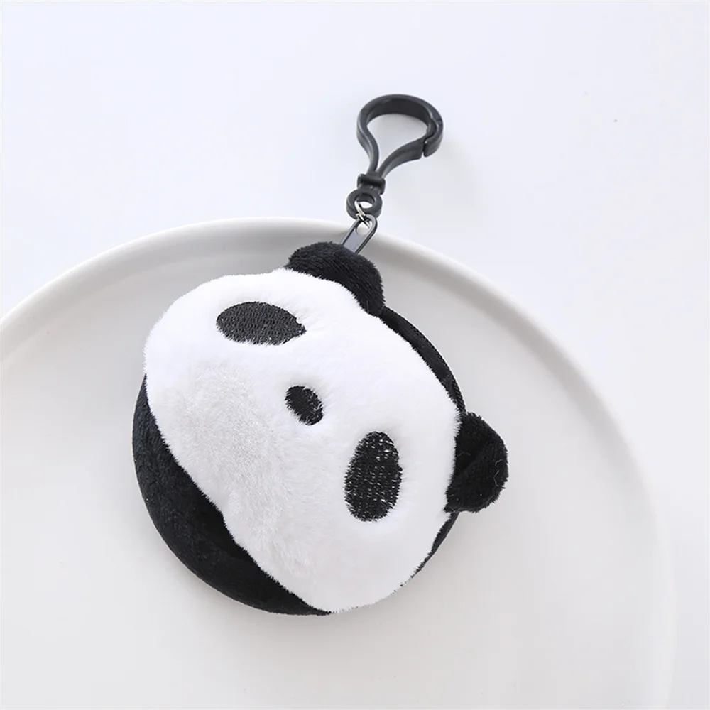 Conjunto creativo de Panda para auriculares, llavero para coche, mochila, decoración colgante, bonito, regalo, novedad de 2024