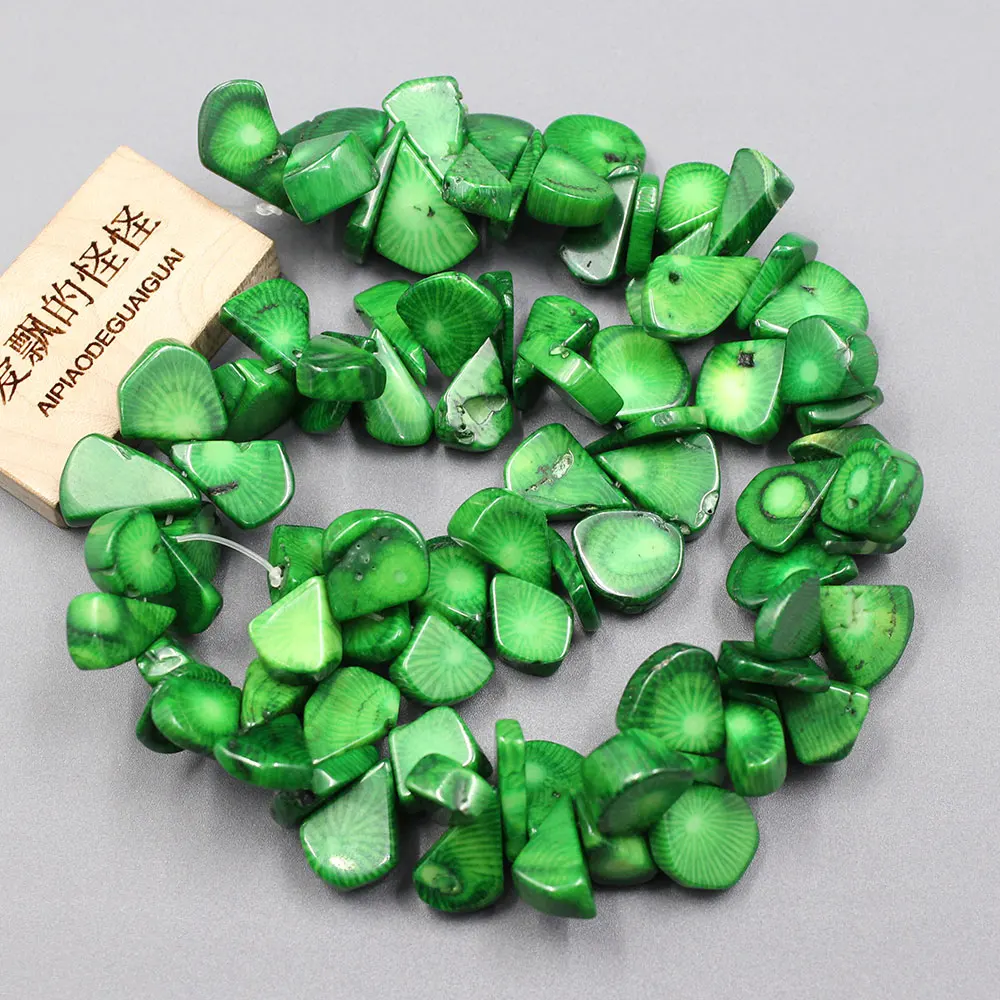 

APDGG Высшие просверленные зеленые коралловые свободные бусины 15 дюймов для изготовления ювелирных изделий своими руками