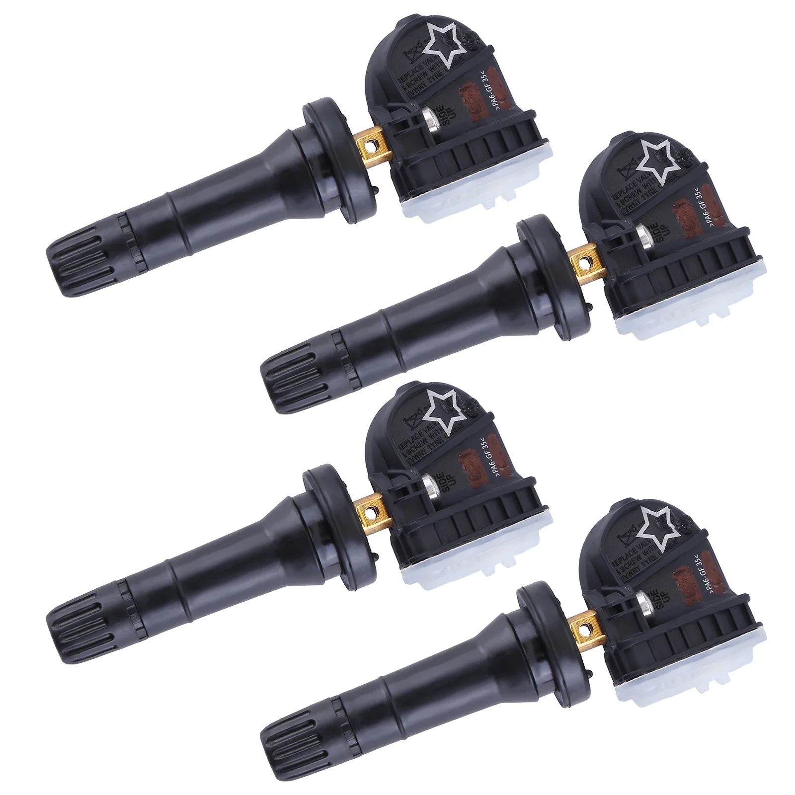 

Car accessories Tire Pressure Sensor Replacement 23445327 25799331 Compatible for GM Chevy Pontiac Buick Snap-In 4PC