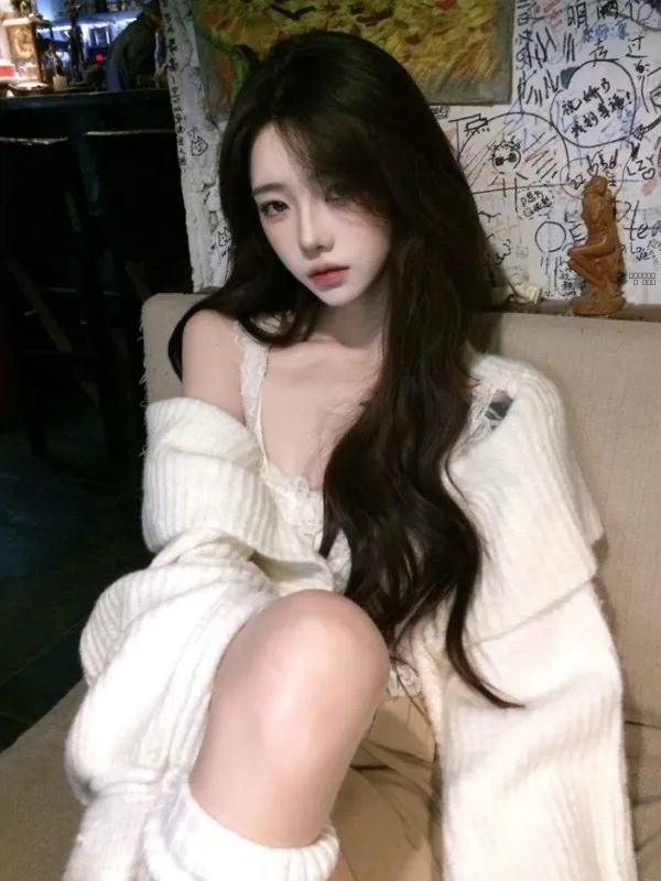 

Вязаный свитер Laid-ba с воротником-стойкой, темно-синий, уникальный, красивый, маленький размер, зимний, модный, трендовый, удобный, теплый, удлиненный топ