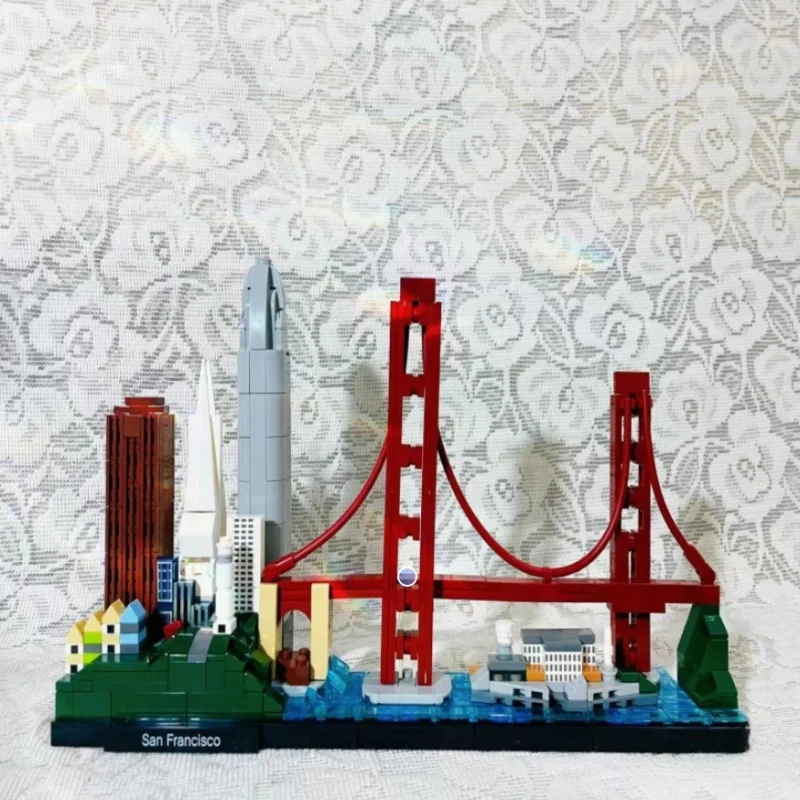 MOC DIY 21043 San Francisco City Building Block Model Suitable for Children\'s Toys Christmas Gifts