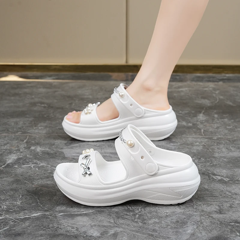 Women's Eva Platform Slides, Thick Sole Non-slip Casual Shoes_voghion.com