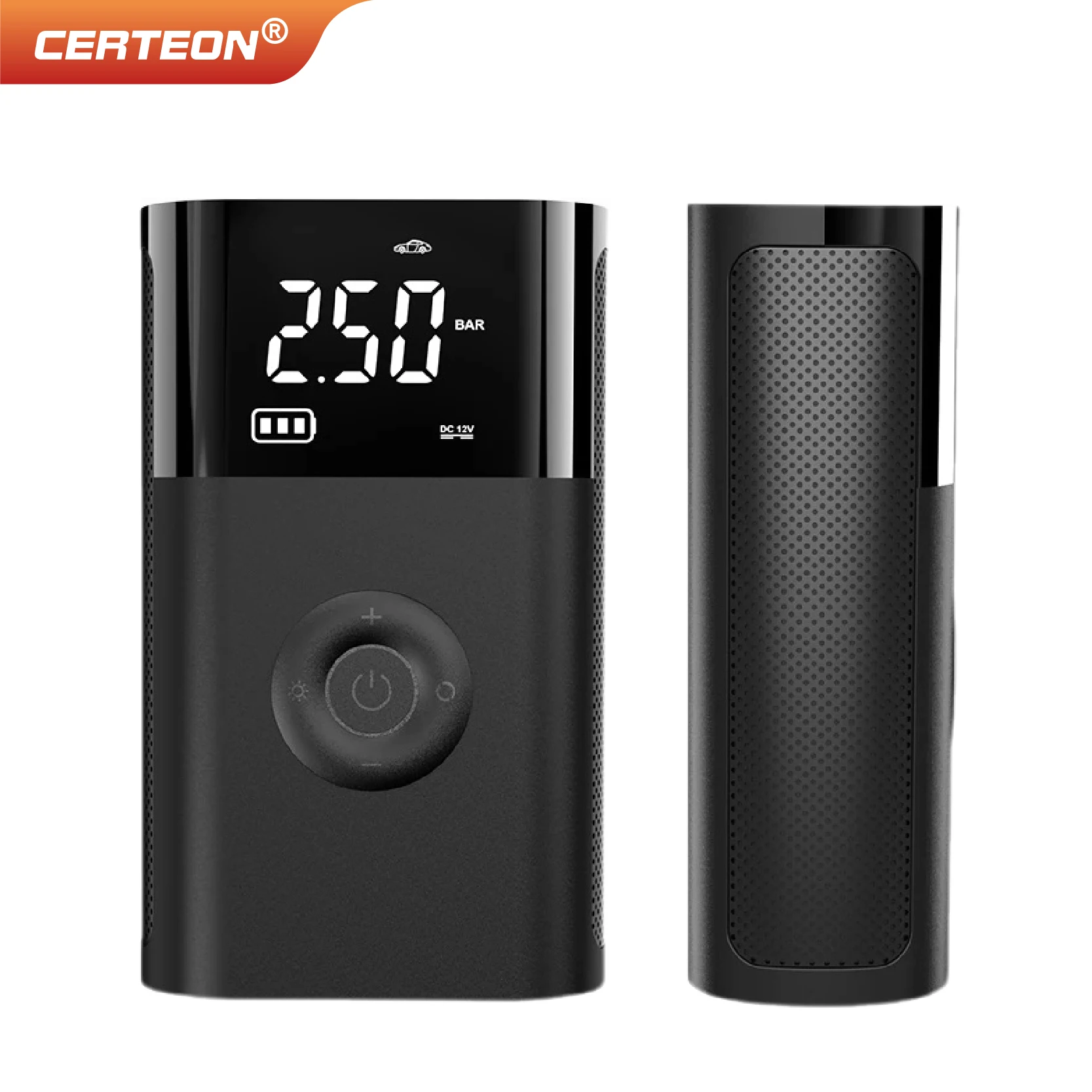 Electric Air Pump Wireless Portable Tire Inflator 12000mAh Rechargeable Digital Display Auto Stop LED Emergency