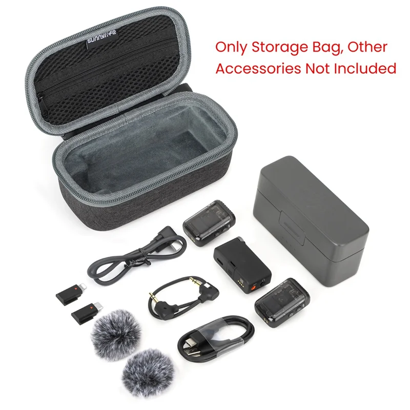 Smart-SUNNYLIFE для DJI Mic 2/1, сумка для хранения, защитный чехол для беспроводного микрофона, устойчивые к падениям, износостойкие портативные детали