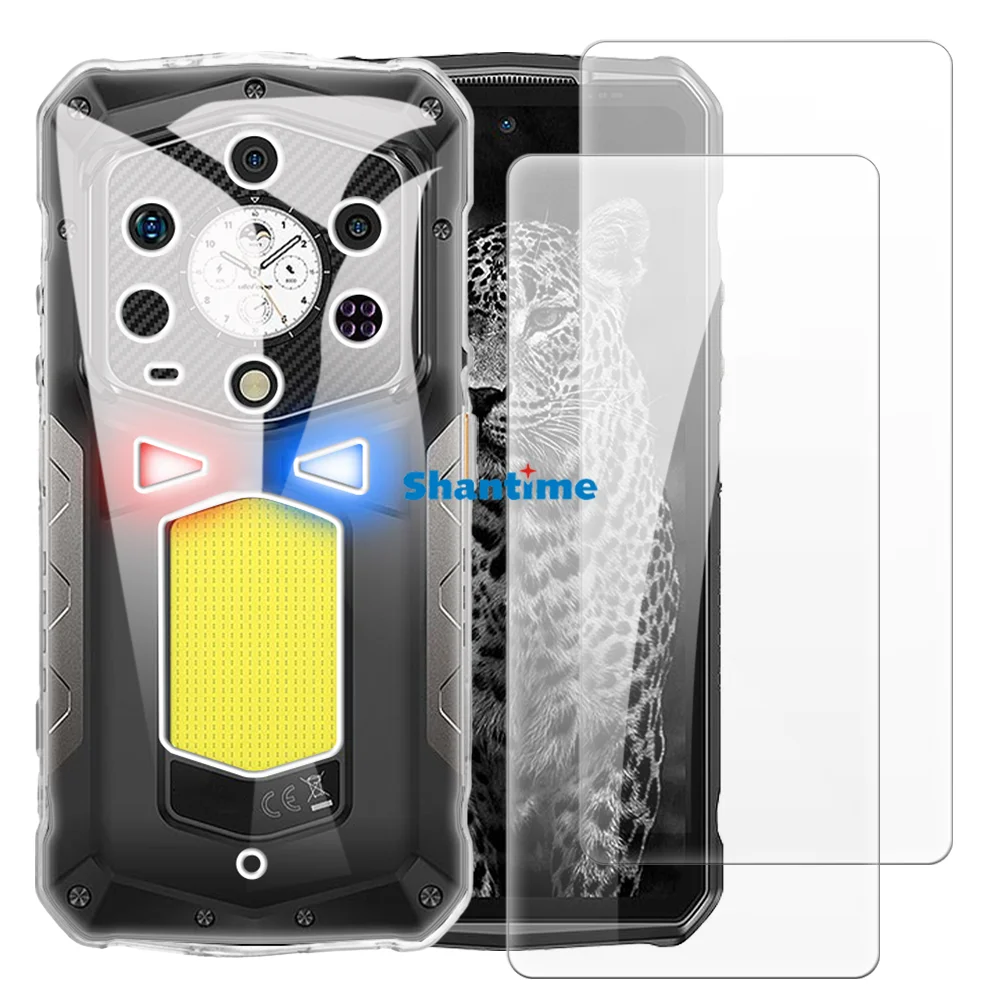 حافظة ناعمة + عبوتان من واقيات الشاشة من الزجاج المقوى لحماية الجسم بالكامل من Ulefone Armor 29