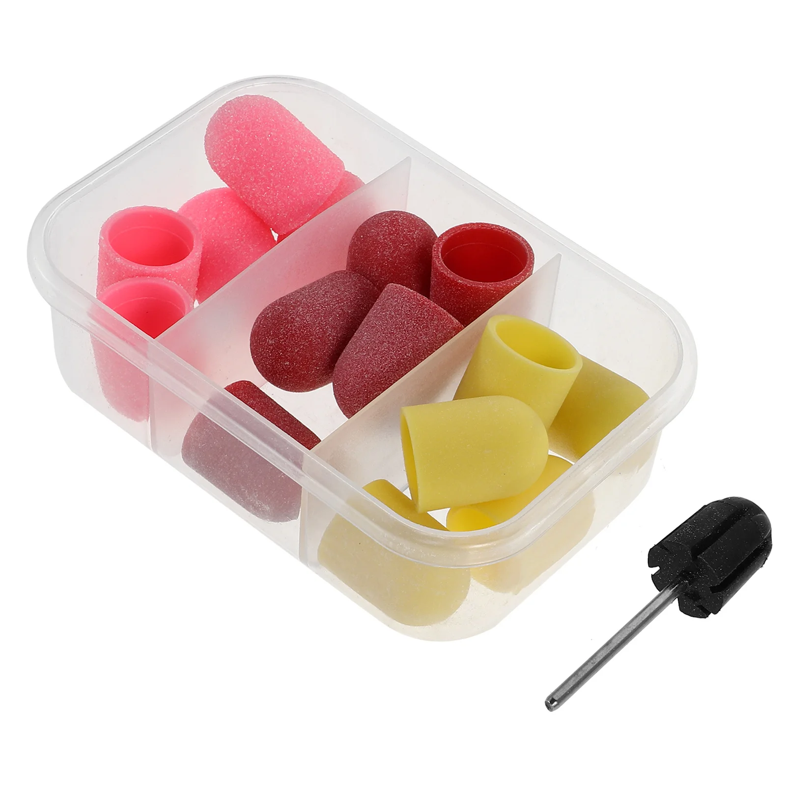 1Set Fine Grit Sanding Bands Nail Drill Bits Electric Manicure Tool Nail Polishing Bands Pedicure Drill Bit for Sanding