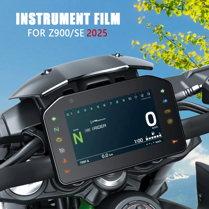 2025년형 가와사키 Z900 Z 900 속도계 보호 필름, 스크래치 방지 클러스터 대시보드 화면 보호