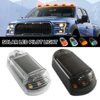 Solar Power Wireless Car Roof Lights 7 Colors Punch-Free Solar Cab Light for Ford F150 Dodge Beast Toyota Chevrolet SUV Truck