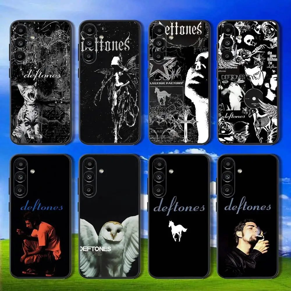 

Phone Case For Samsung Galaxy A13,A21s,A22,A31,A32,A52,A53,A71,A80,Band D-Deftones Soft Black Shell