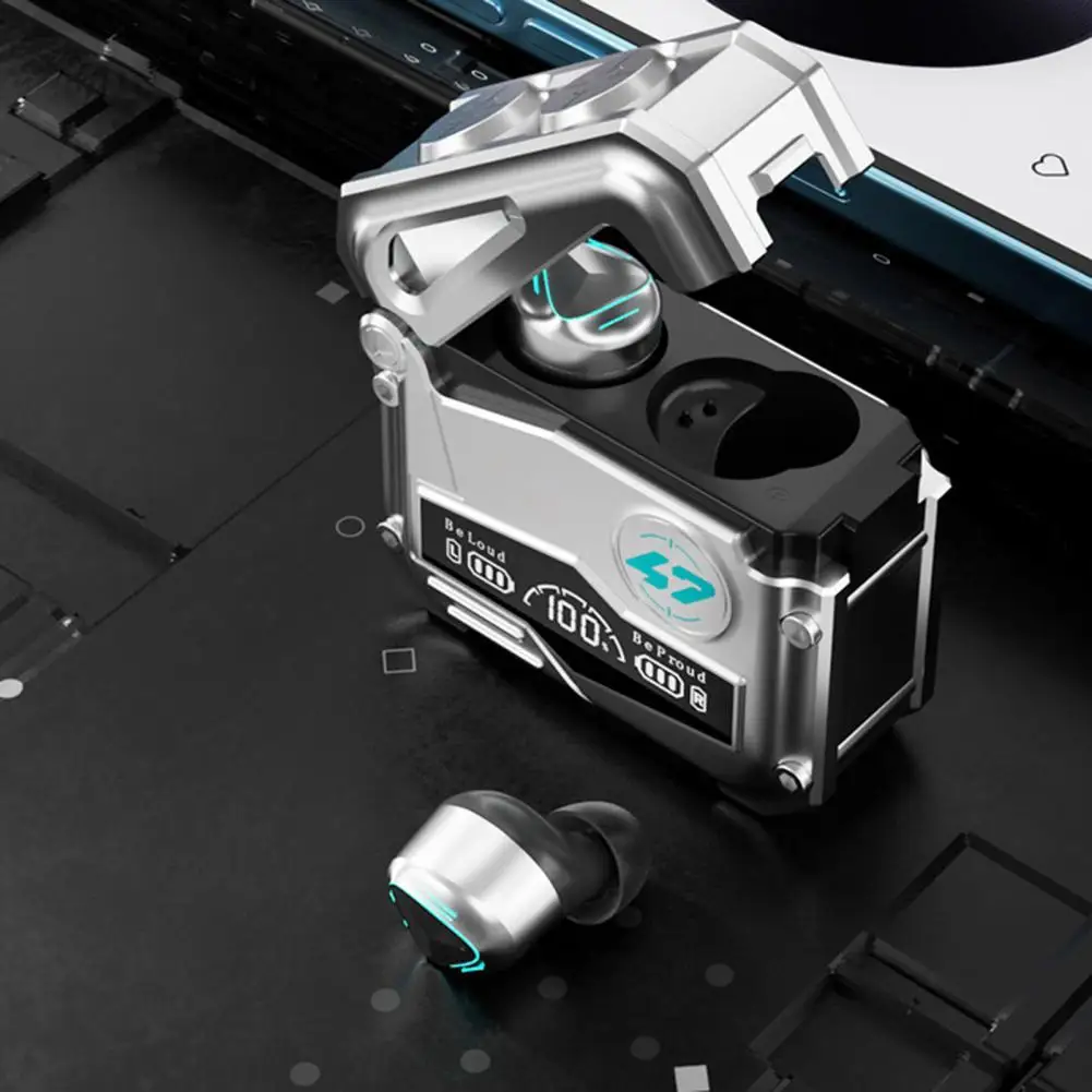 Słuchawki kompatybilne z Bluetooth wysokiej jakości bezprzewodowe słuchawki douszne dźwięk Hifi bezprzewodowy słuchawki douszne z mikrofonem redukcja szumów