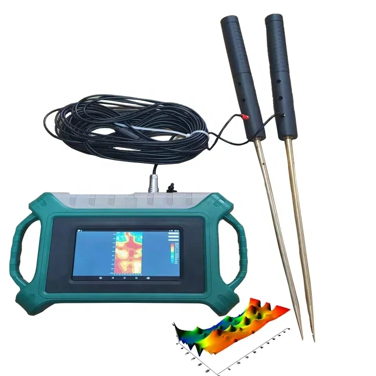 Automatic 3D Image Touch Screen Detector ADMT-300S-X deep 300 finder ground water detector