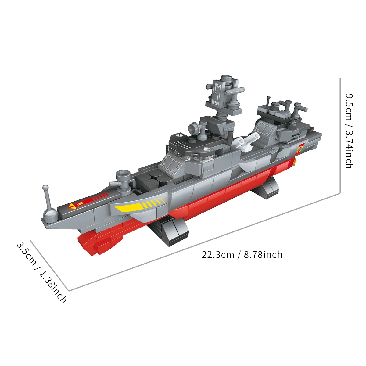 اللبنات العسكرية صاروخ المدمرة سفينة حربية أطقم منمذجة 800 قطعة لتقوم بها بنفسك البحرية سفينة حربية الطوب لعب للبنين المشجعين العسكريين هدية
