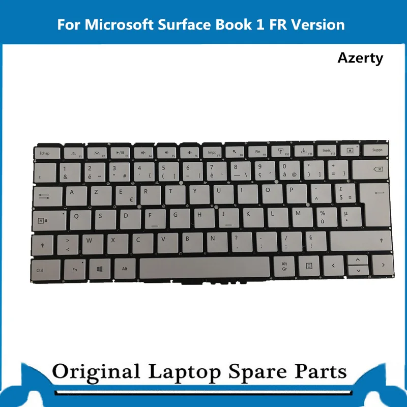 Original For Microsoft  Surface Book 1 1703 1705 1704 Keyboard  FR Azerty Version 13.5inch Tested Well