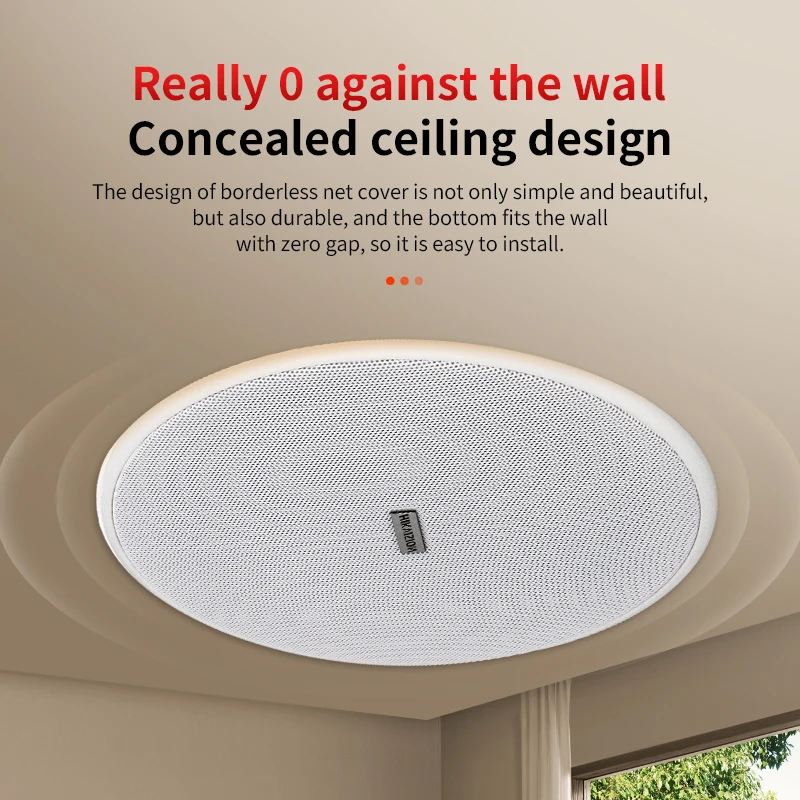 Oupushi 5-inch ceiling mounted speaker embedded speaker specifically designed fixed pressure ceiling speaker