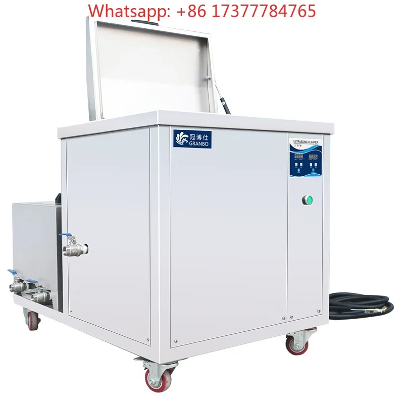 Single Tank Industrial Ultrasonic Cleaner with Filter Cycle for Wire Cutting Hardware Oil & Rust Removal