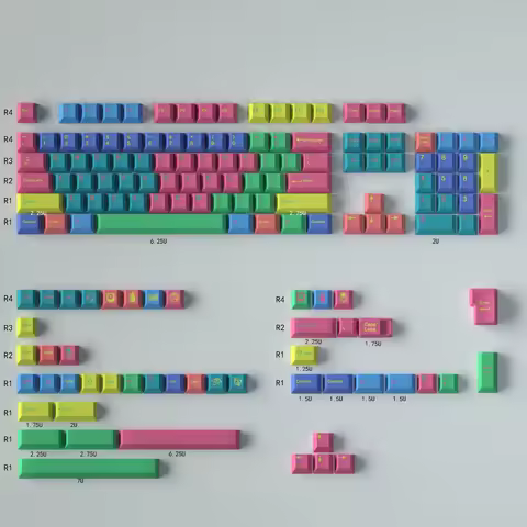 GMK Windbreaker Theme Keycap Set PBT Original Keyboard Cap Cherry Profile Custom Key Cap for Mechanical Keyboard Accessories