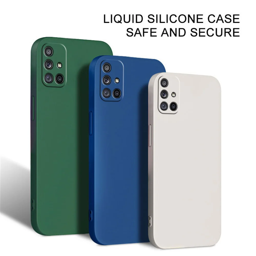 A73 A72 A71 A56 A55 A54 A53 A52 A51 A50 Liquid Silicone Phone Case For Samsung A30 A31 A32 A33 A34 A35 A41 A42 Soft Back Cover