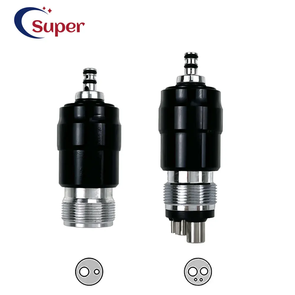 

Dental Quick Coupler Swivel Coupling Adaptor 2hole 4hole Fit N*K QD High Speed Handpiece Dentistry Accessories