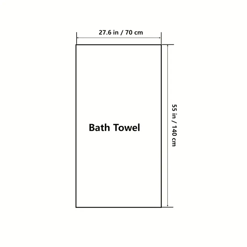 2-Piece Bath Towel Set, Cartoon Embroidered Striped Bath Towel, [27.6*55in] High-Quality Microfiber, Absorbent, Quick-Drying Towel, Soft and Comfortable Towel, Available in Various Colors, Suitable for Bathroom, Gym, and Shower