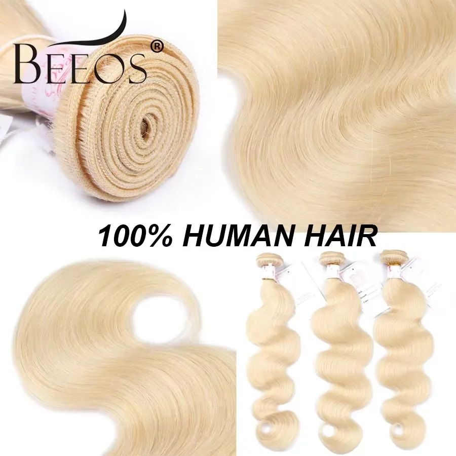 BEEOS 613 Honey Blonde Body Wave Bundles100% Human Hair 20 22 24 26 28 30 Inch Bundles Brazilian Remy Hair  Raw Hair Extensions