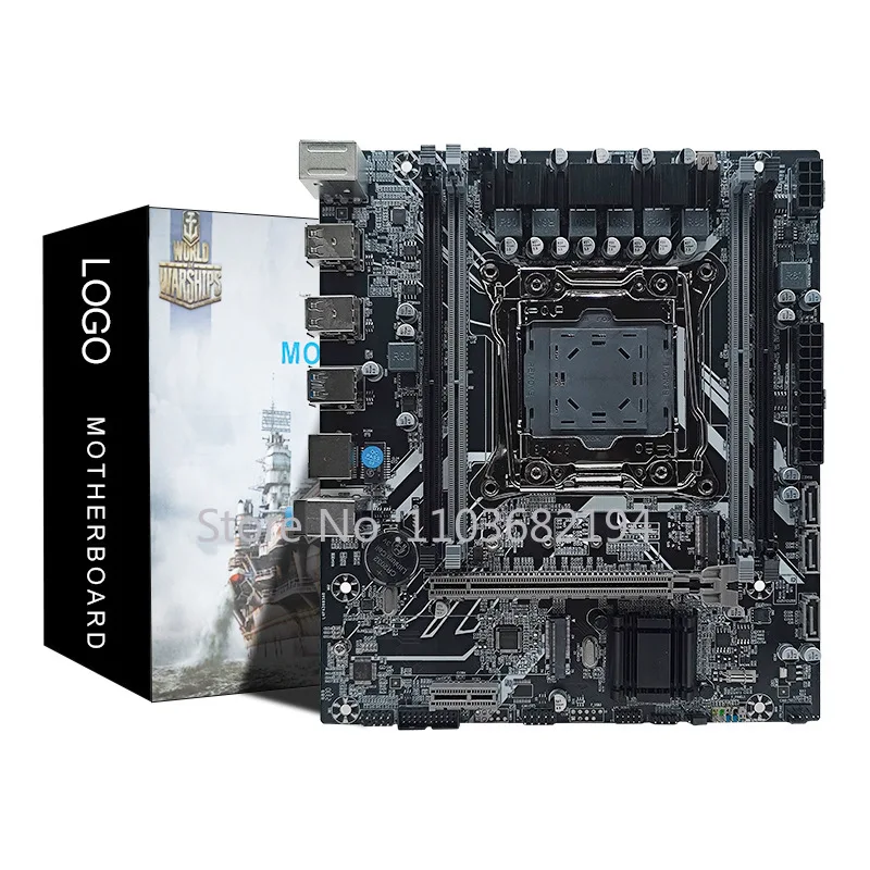 X99LGA2011-3-Pin Placa-mãe do computador, memória de quatro canais Ddr3, E5 Zhiqiang V3v4cpu, novo