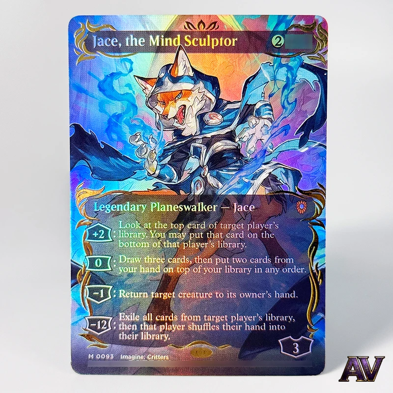 Карта №94 Джейс, Скульптор Ума, винтажная редкая коллекционная прокси-карта для игры в Magic: The Gathering (на английском языке) Карта №94 Джейс, Скульптор Ума, винтажная редкая коллекционная прокси-карта для игры в Magic: The Gathering (на английском языке)