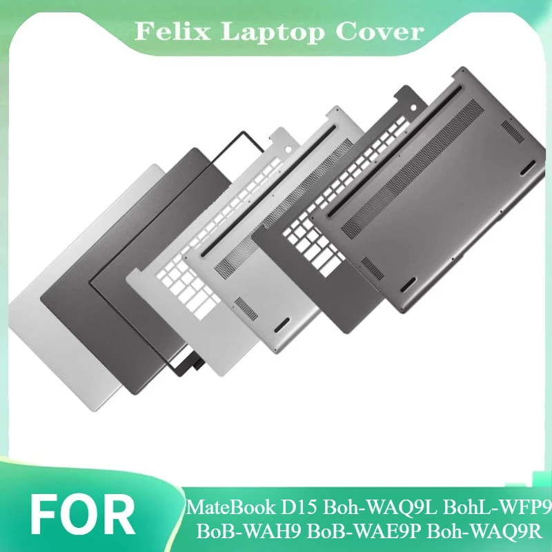 كمبيوتر محمول LCD الغطاء الخلفي/الإطار الأمامي/Palmrest/الغطاء السفلي ل MateBook D15 Boh-WAQ9L BohL-WFP9 BoB-WAH9 BoB-WAE9P Boh-WAQ9R