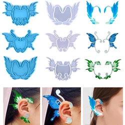 Creativity Ear Clips Silicone Molds for Epoxy Resin Butterfly Elf Wings Ear Decoration Silicone Molds DIY Jewellery Making Tools