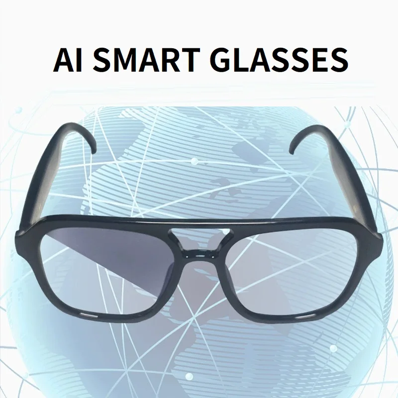 

Ai translation black frame photochromic Smart glasses Bluetooth call listen to music light-transmitting mirror daily office wear