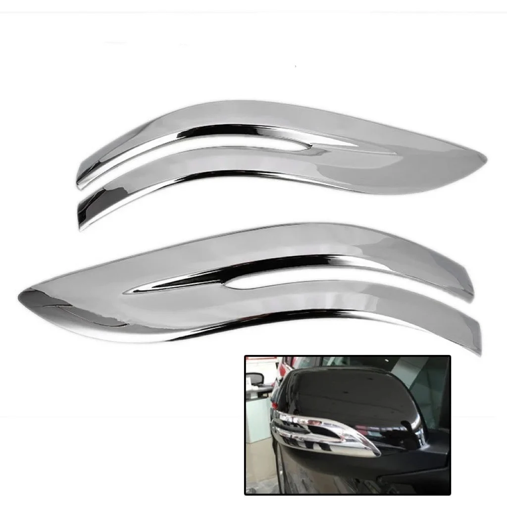 2Pcs  Rearview Side Mirror Stripe Trim Cover For Honda CR-V CRV 2012 2013 2014 2015 2016 2017 2018 2019 2020 2021 Car Chrome ABS