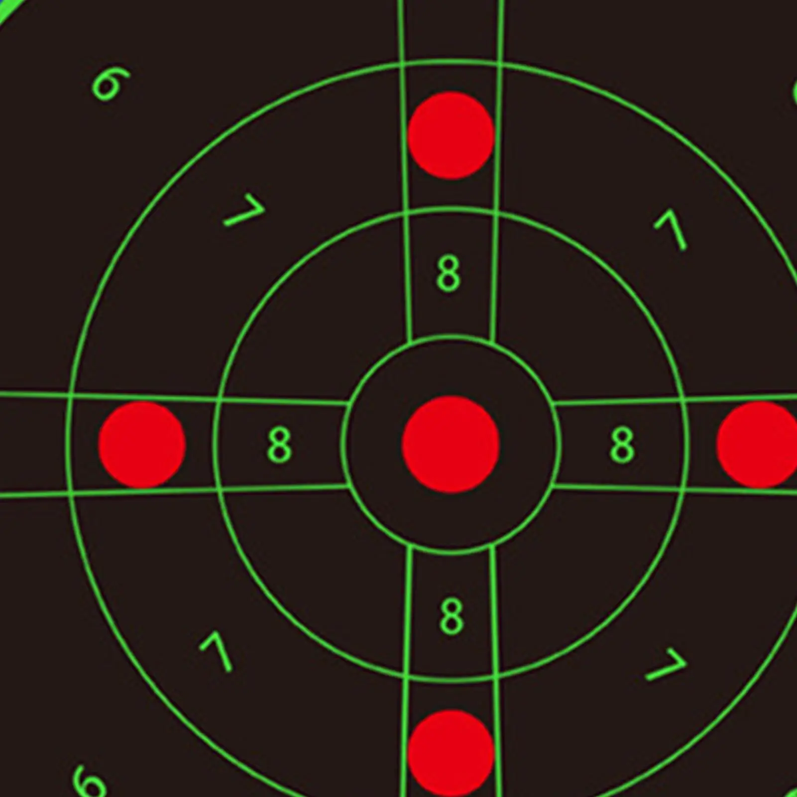 Splatter Target 8 Inches Bright Fluorescent Stickers Game Paper 10-piece Reactive Targets For Training Practice Backyard Kids