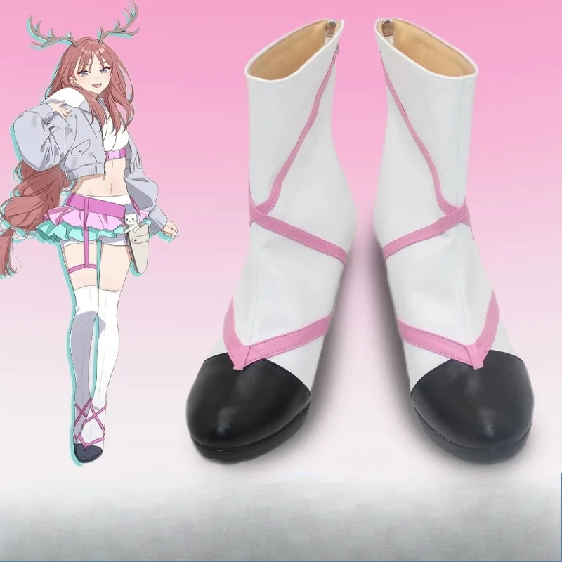 Anime Game Cosplay Boots  Ayatsugi Roka Cosmic Princess Kaguya Shoes Adult Halloween Party Costume Accessories Custom Made