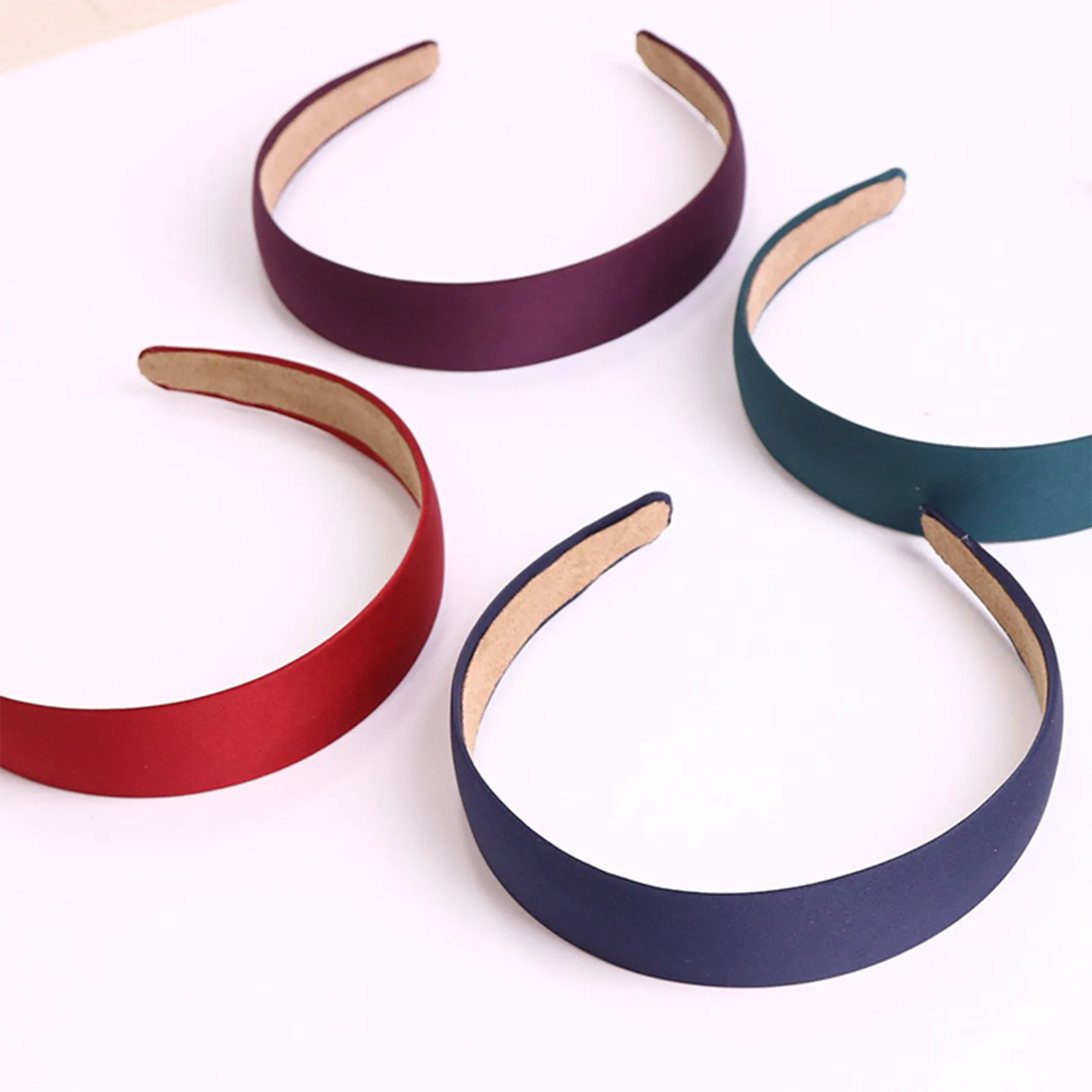 Fashion Solid Color Wide Hair Bands Girls Vintage Elastic Hair Band Thicken Headband Imitation Wool Hair Hoop