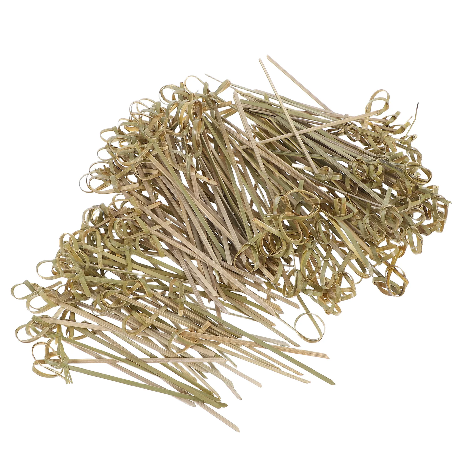 

200 pcs Bamboo Cocktail Picks 10.5Cm Thickened Knot For Fruit Appetizers Party Cake Decoration Food Sticks Red Bead