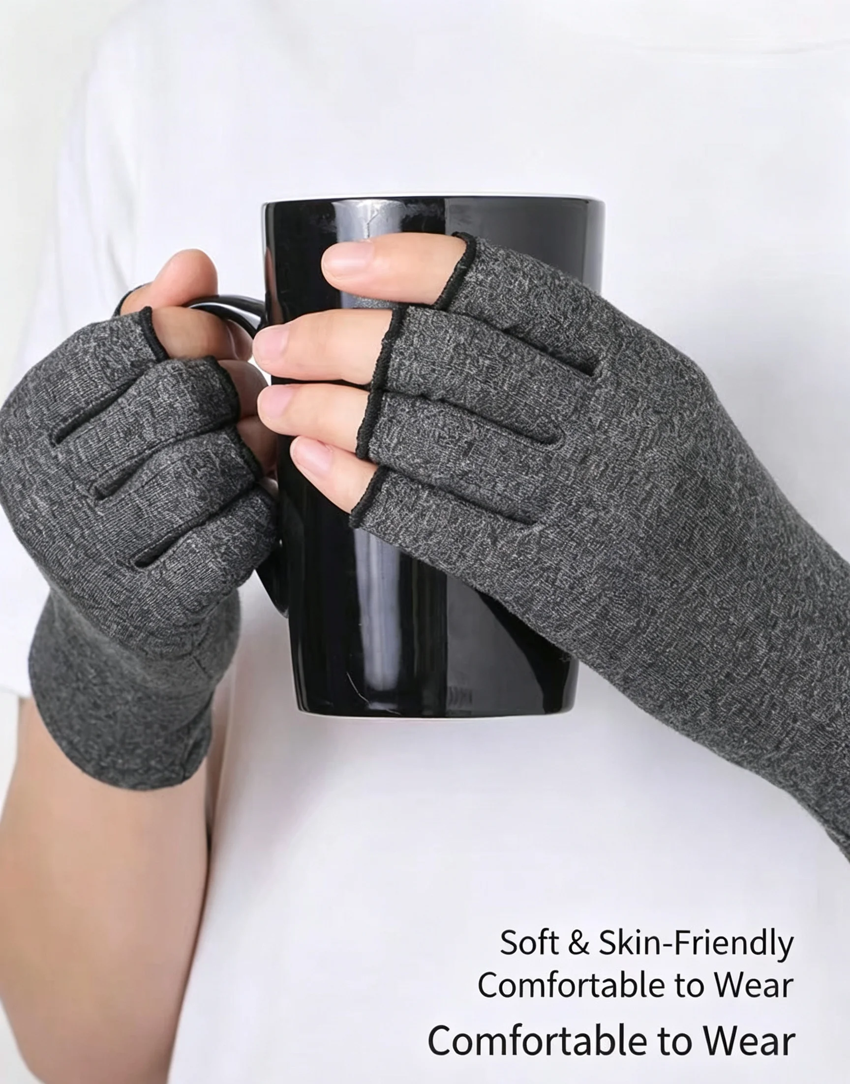 Half‑Finger Compression Sports Gloves High‑Stretch Breathable Hand Support Gloves for Cycling Workout