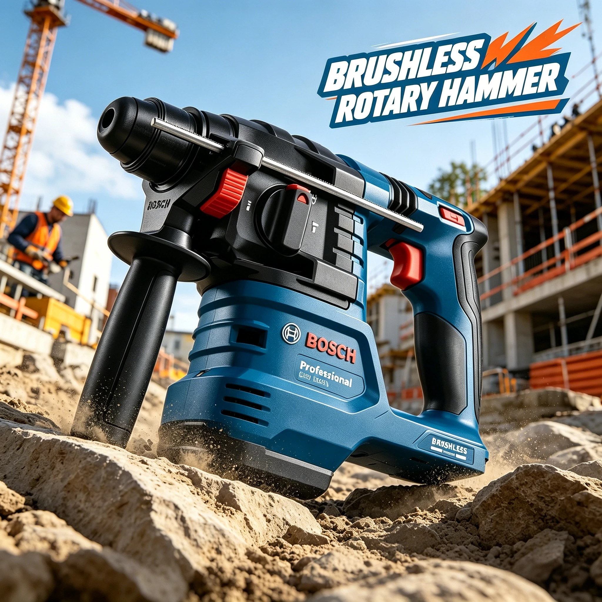 

BOSCH GBH 185-LI Professional Brushless Rotary Hammer Impact Drill SDS PLUS 18V Rechargeable Electric Bare Tool GBH185-LI