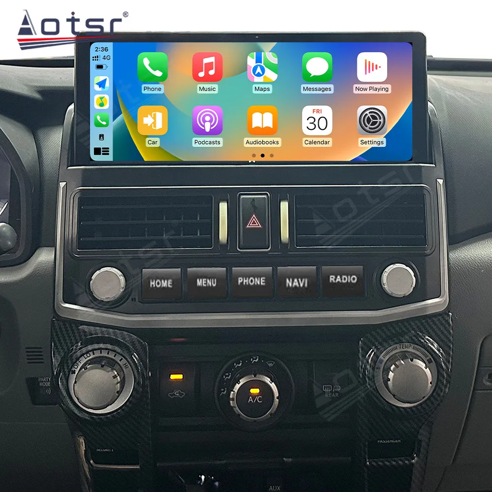 

12.3" Android 13 Car Radio CarPlay For Toyota Prado Touch Screen Multimedia Player GPS Navigation Head Unit DSP Car Accessories