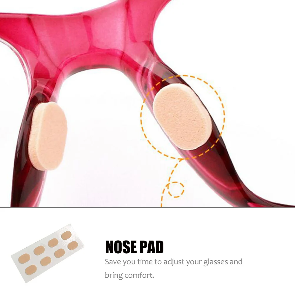

80Pcs Nose Pad Comfortable Anti-Slipping Glasses Nasal Pads Universal Fit for Eyeglasses Sunglasses High-Grade Material