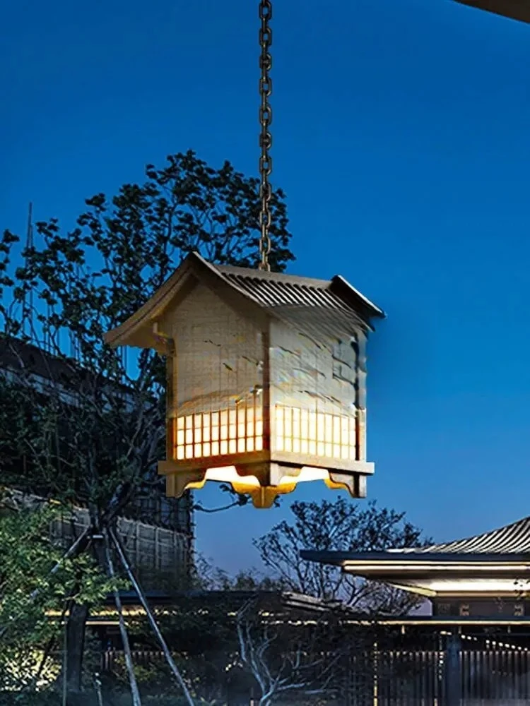 

Антикварный двор, ретро-беседка, коридор, водонепроницаемый пейзаж, китайский светящийся объект